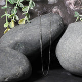 14k White Gold Classic Box Chain (0.60 mm)