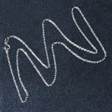 10k White Gold Solid Diamond Cut Rope Chain (1.40 mm)