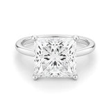 5 Carat Princess Lab Grown IGI G/VS1 Diamond Solitaire Ring in 14K White Gold