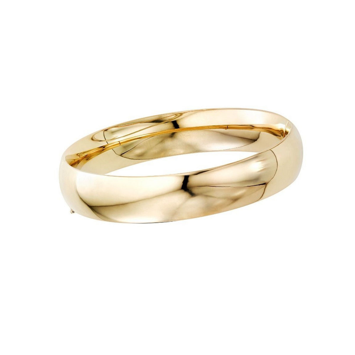 Classic Bangle in 14K Yellow Gold (13.50 mm)