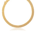 14K Yellow Gold Flexible Panther 9.0mm Line Necklace