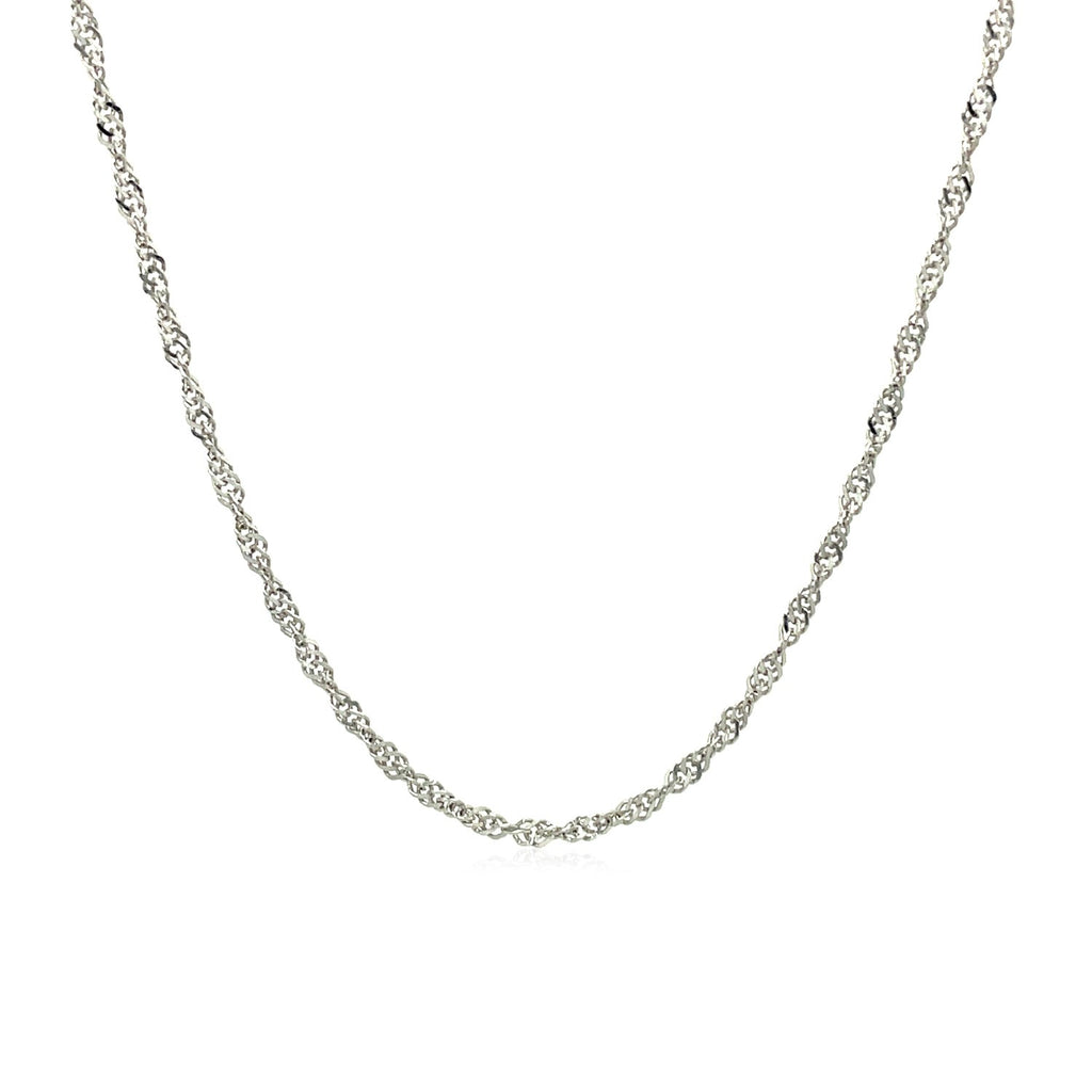 10K White Gold Singapore Chain (1.50 mm)