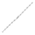 14K White Gold Bracelet with Polished Circles (4.00 mm)