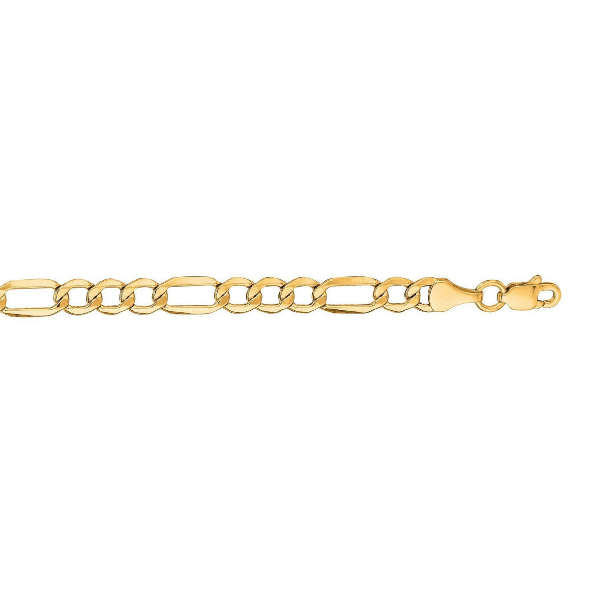 14K Yellow Gold Lite Figaro Chain (4.70 mm)