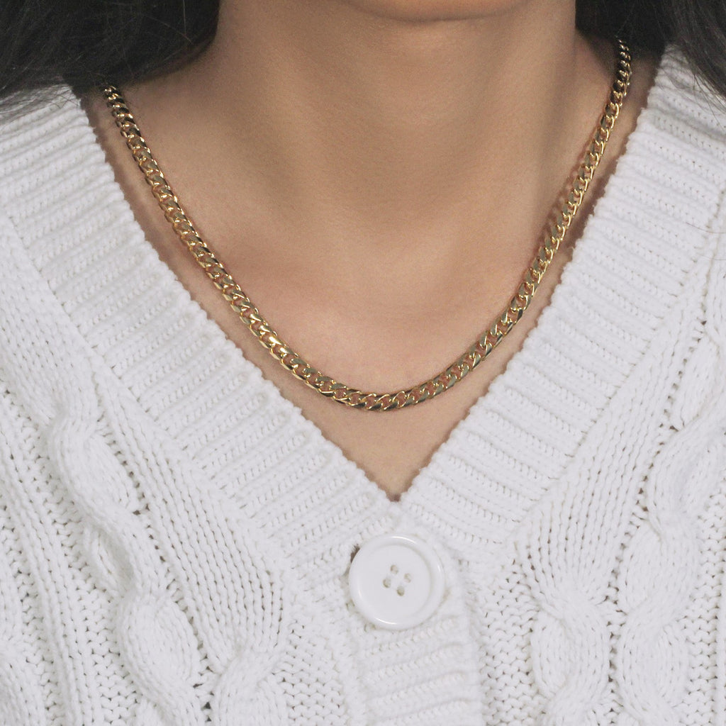 14K Yellow Gold Solid Miami Cuban Chain (5.00 mm)