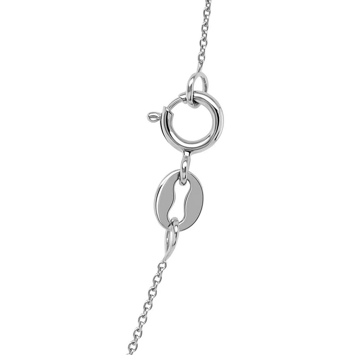 14K White Gold Cable Link Chain (0.50 mm)