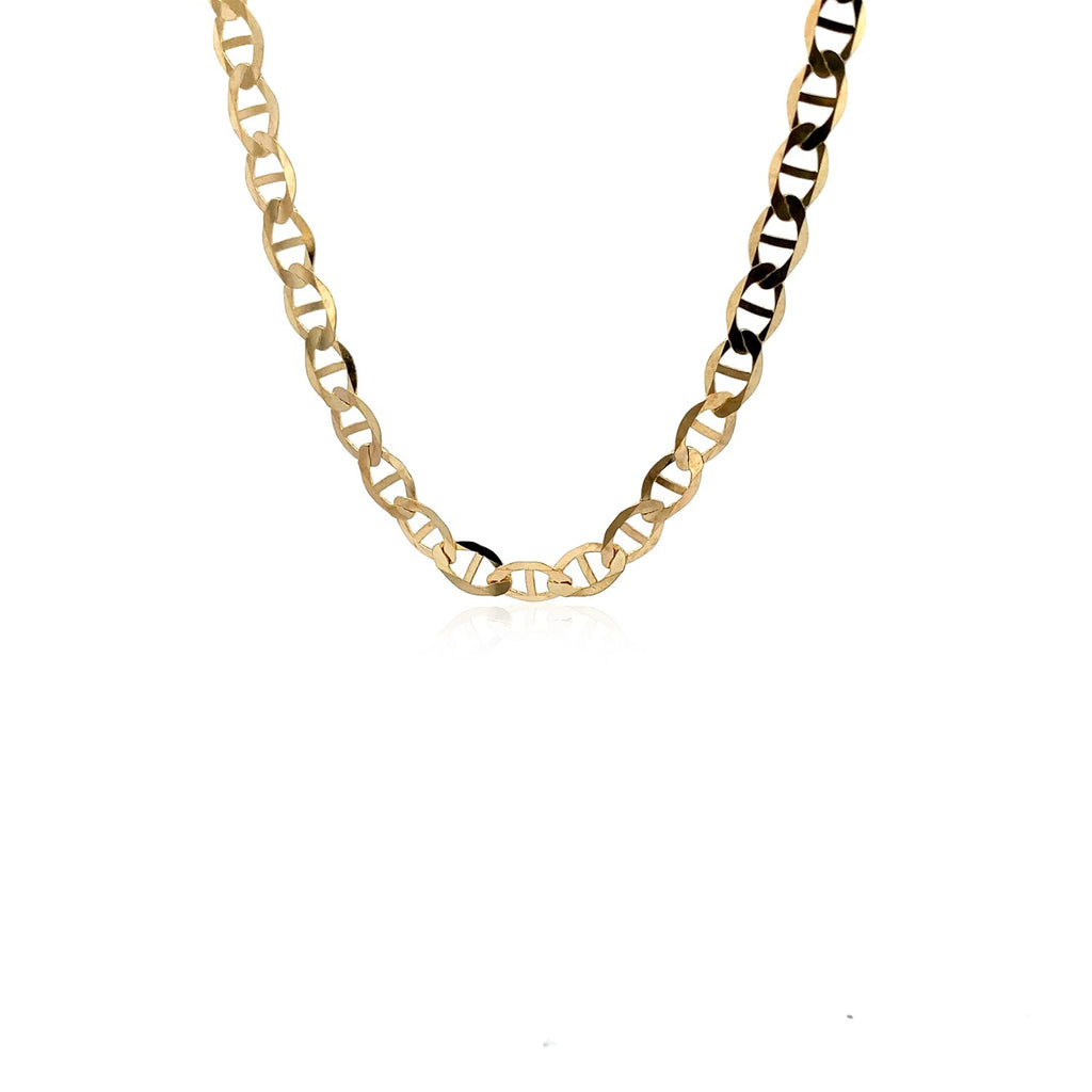 10K Yellow Gold Mariner Link Chain (5.10 mm)