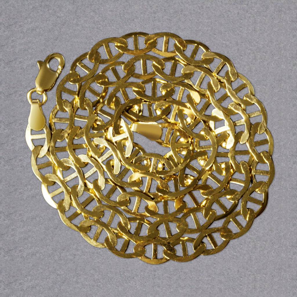 10K Yellow Gold Mariner Link Chain (5.10 mm)