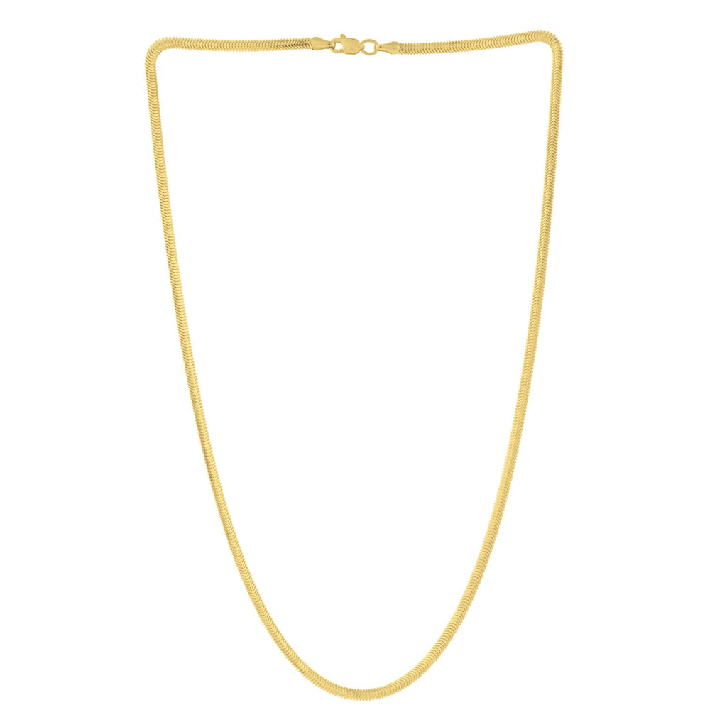 14K Yellow Gold Oval Snake Chain (2.60 mm)