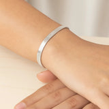 14k White Gold Super Flex Herringbone Bracelet (4.60 mm)