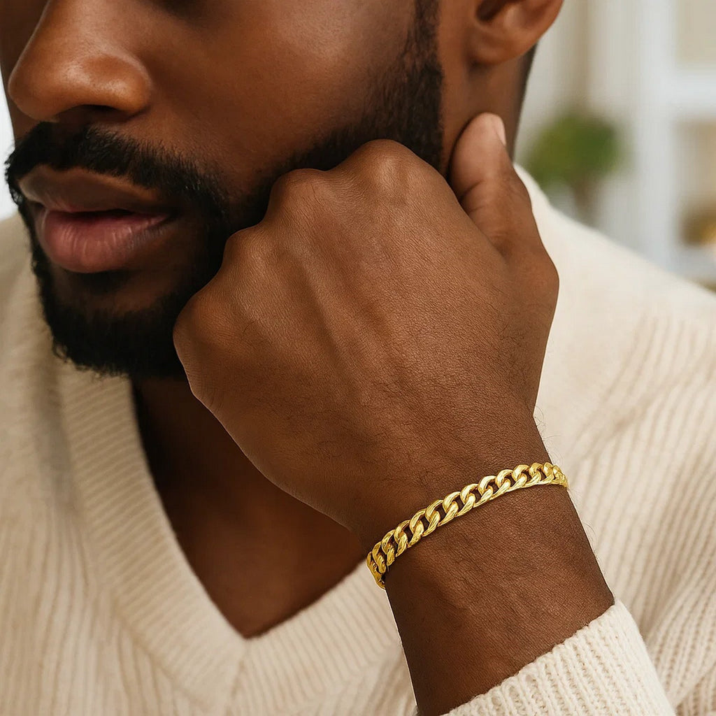 14k Yellow Gold Solid Miami Cuban Bracelet (5.00 mm)