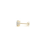 1 cttw Certified IGI Lab Grown Round Diamond Earrings 14k Yellow Gold (G/VS2)