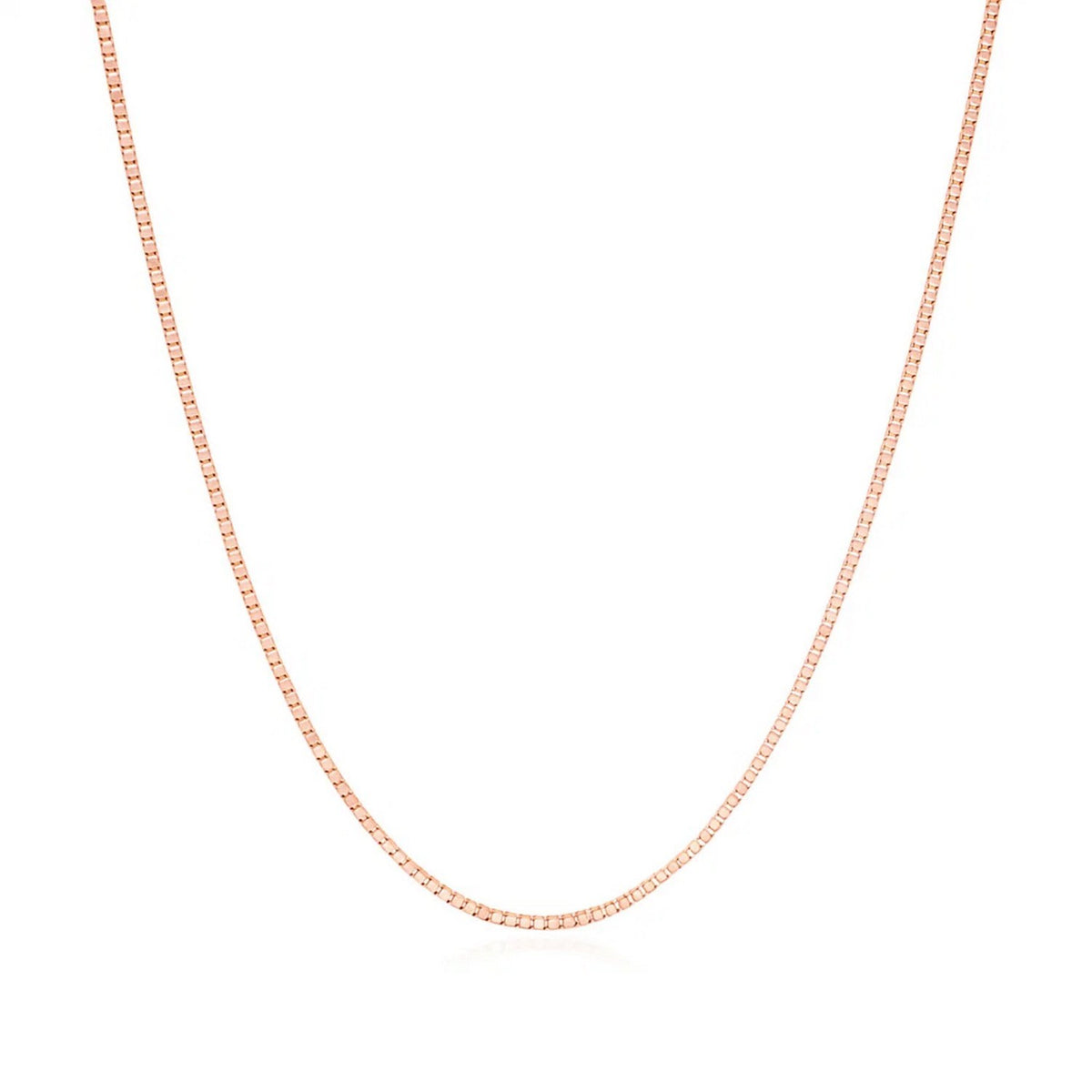 14k Rose Gold Classic Box Chain (0.73 mm)