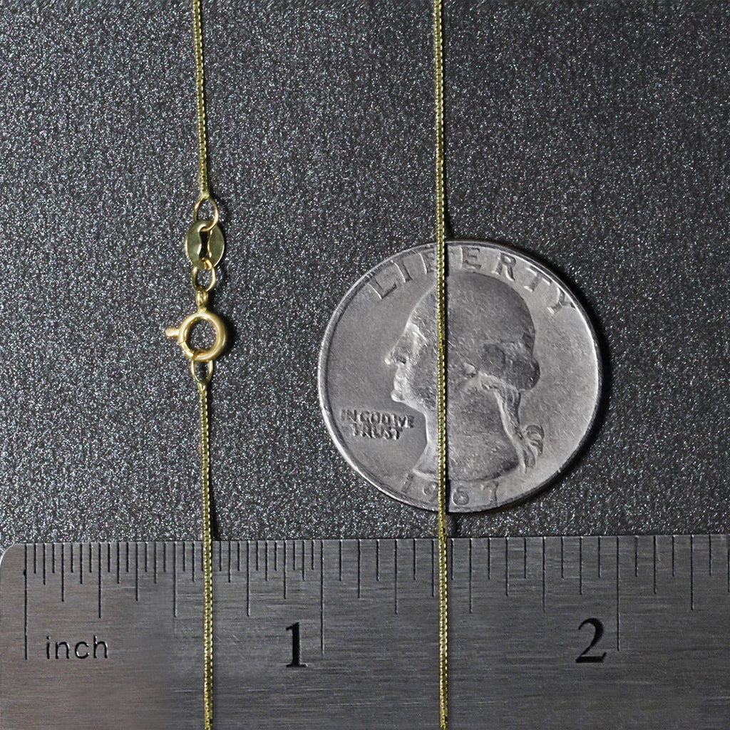 10k Yellow Gold Classic Box Chain (0.60 mm)