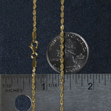 10k Yellow Gold Solid Diamond Cut Rope Chain (1.80 mm)