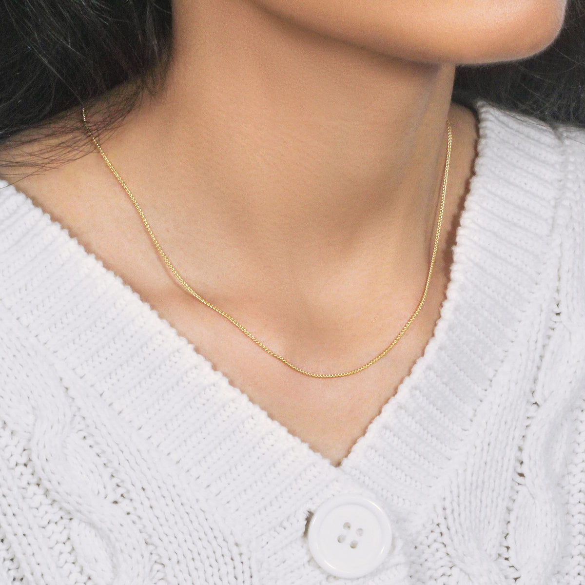 10k Yellow Gold Wheat Chain 1.0mm (1.00 mm)