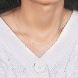 10k Yellow Gold Wheat Chain 1.0mm (1.00 mm)