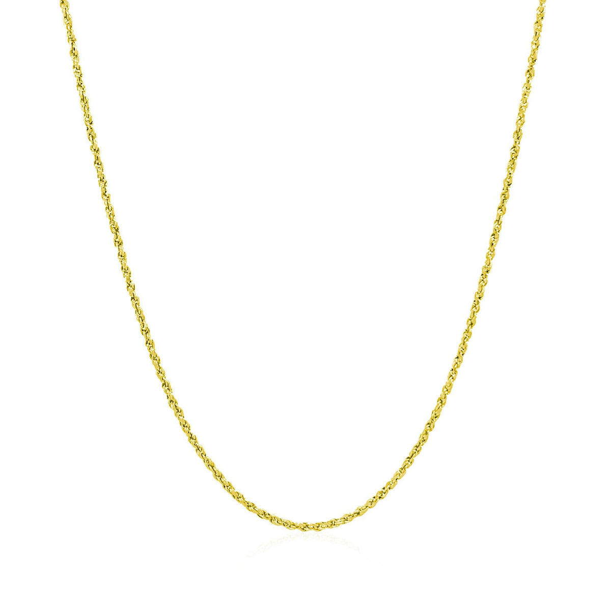 14k Yellow Gold Adjustable Rope Chain (0.95 mm)