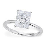 3 Carat Radiant Lab Grown IGI G/VS1 Diamond Solitaire Ring in 10K White Gold