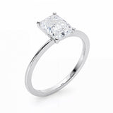 3 Carat Radiant Lab Grown IGI G/VS1 Diamond Solitaire Ring in 10K White Gold