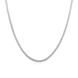 14k White Gold Classic Box Chain (1.10 mm)