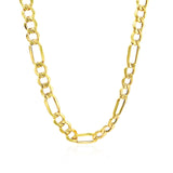 10k Yellow Gold Lite Figaro Chain (6.60 mm)