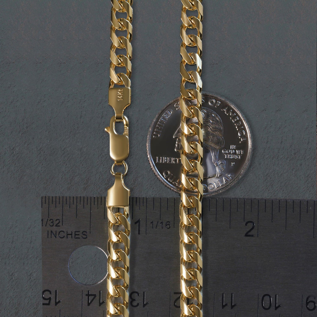 10k Yellow Gold Lite Figaro Chain (6.60 mm)
