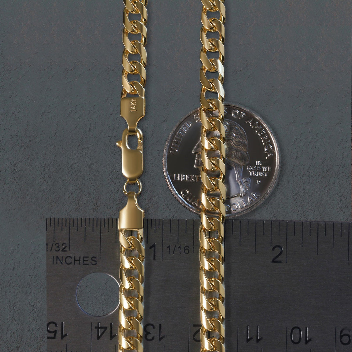 10k Yellow Gold Lite Figaro Chain (6.60 mm)