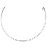 14K Yellow Gold And Silver Reversible Omega Chain Necklace (5.00 mm)