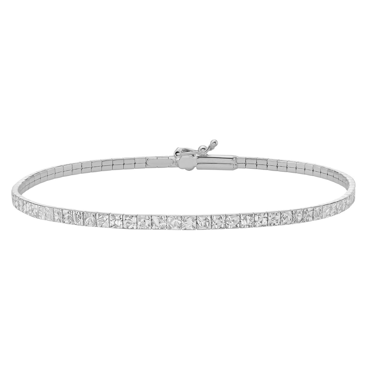 14K White Gold Mini Glacier Bracelet (2.10 mm)