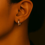 14k Yellow Gold Polished Hoop Earrings (2x15mm)