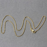 10k Yellow Gold Diamond Cut Cable Link Chain (1.10 mm)