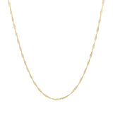 14k Yellow Gold Singapore Chain 0.6mm (0.60 mm)