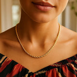 14k Yellow Gold Light Rope Chain (3.7 mm)