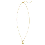 14K Yellow Gold Diamond Raindrop Necklace
