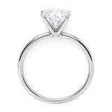 3 Carat Oval Lab Grown IGI G/VS1 Diamond Solitaire Ring in 10K White Gold