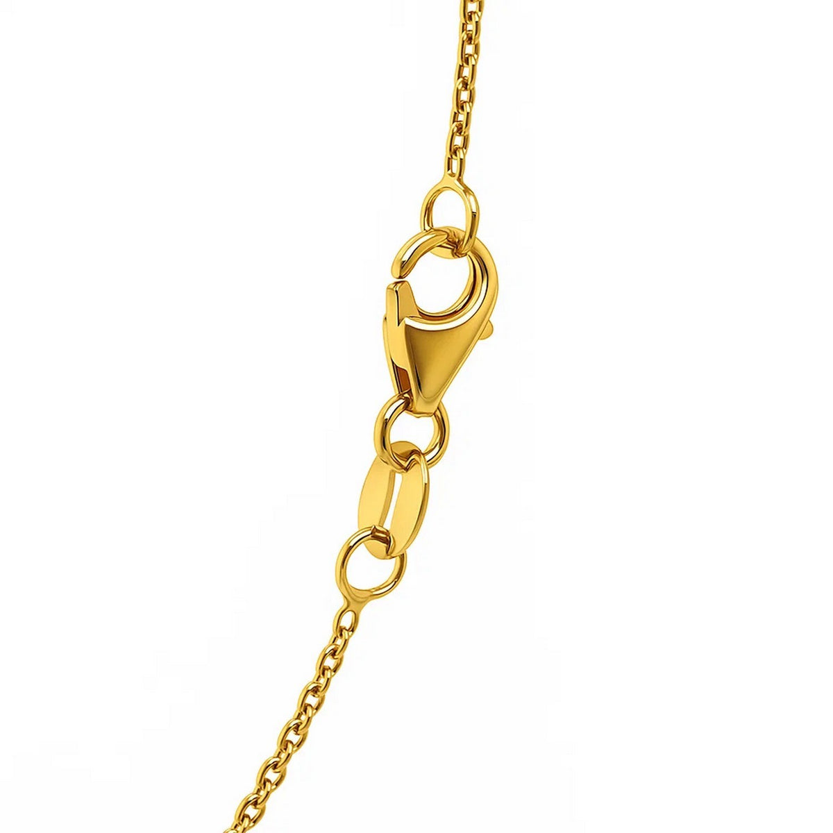 14k Yellow Gold Oval Cable Link Chain (1.10 mm)