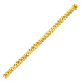 14k Yellow Gold Semi Solid Miami Cuban Bracelet (6.10 mm)