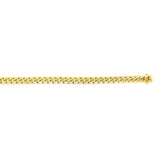 14k Yellow Gold Semi Solid Miami Cuban Bracelet (6.10 mm)