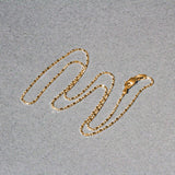 14k Yellow Gold Diamond-Cut Bead Chain (0.90 mm)