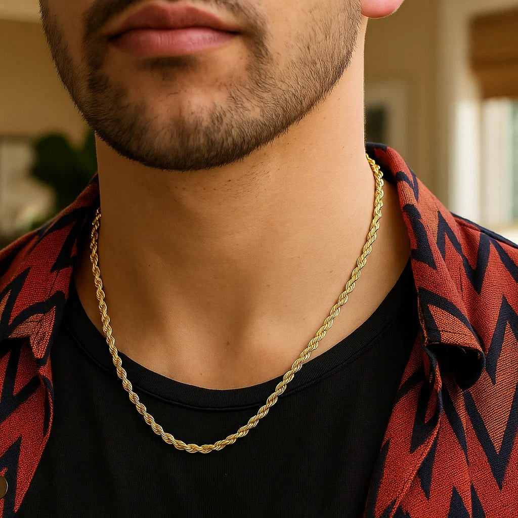 14k Yellow Gold Light Rope Chain (3.00 mm)