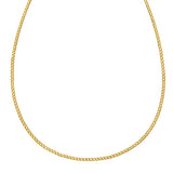 14k Yellow Gold Solid Curb Chain (2.60 mm)