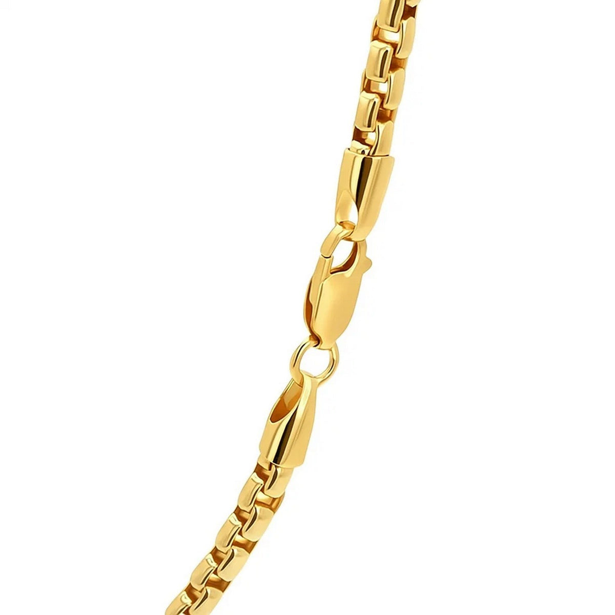 14k Yellow Gold Round Box Chain (3.4 mm)