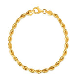 Silk Rope Chain Bracelet in 14k Yellow Gold  (4.30 mm)