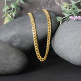 14k Yellow Gold Miami Cuban Semi Solid Chain (4.50 mm)