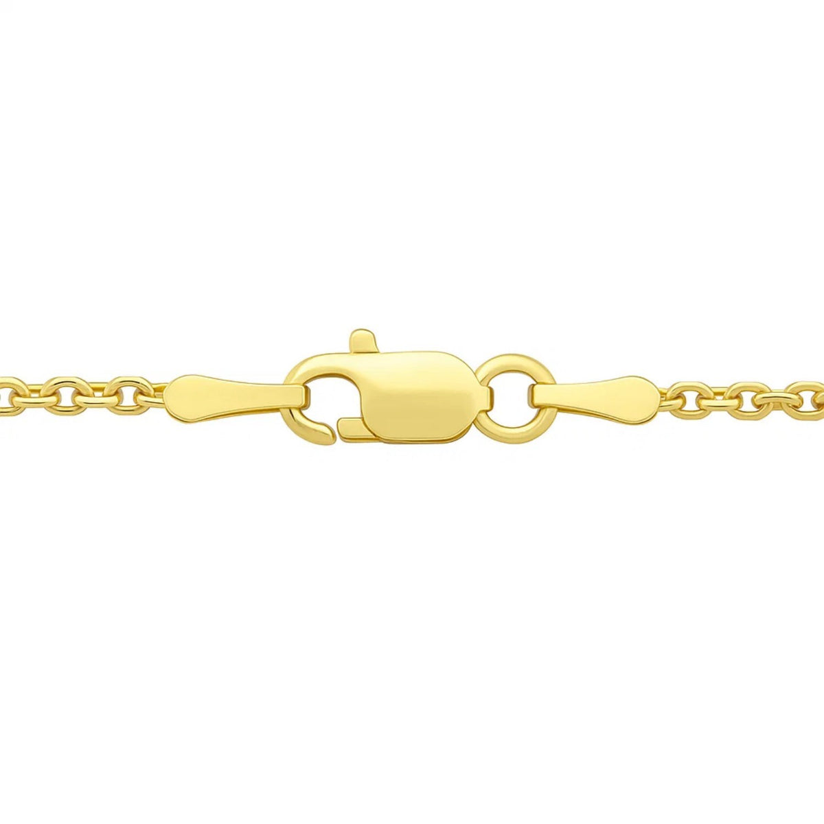 14K Tri Color Gold Interlocking Circle Pendant Necklace