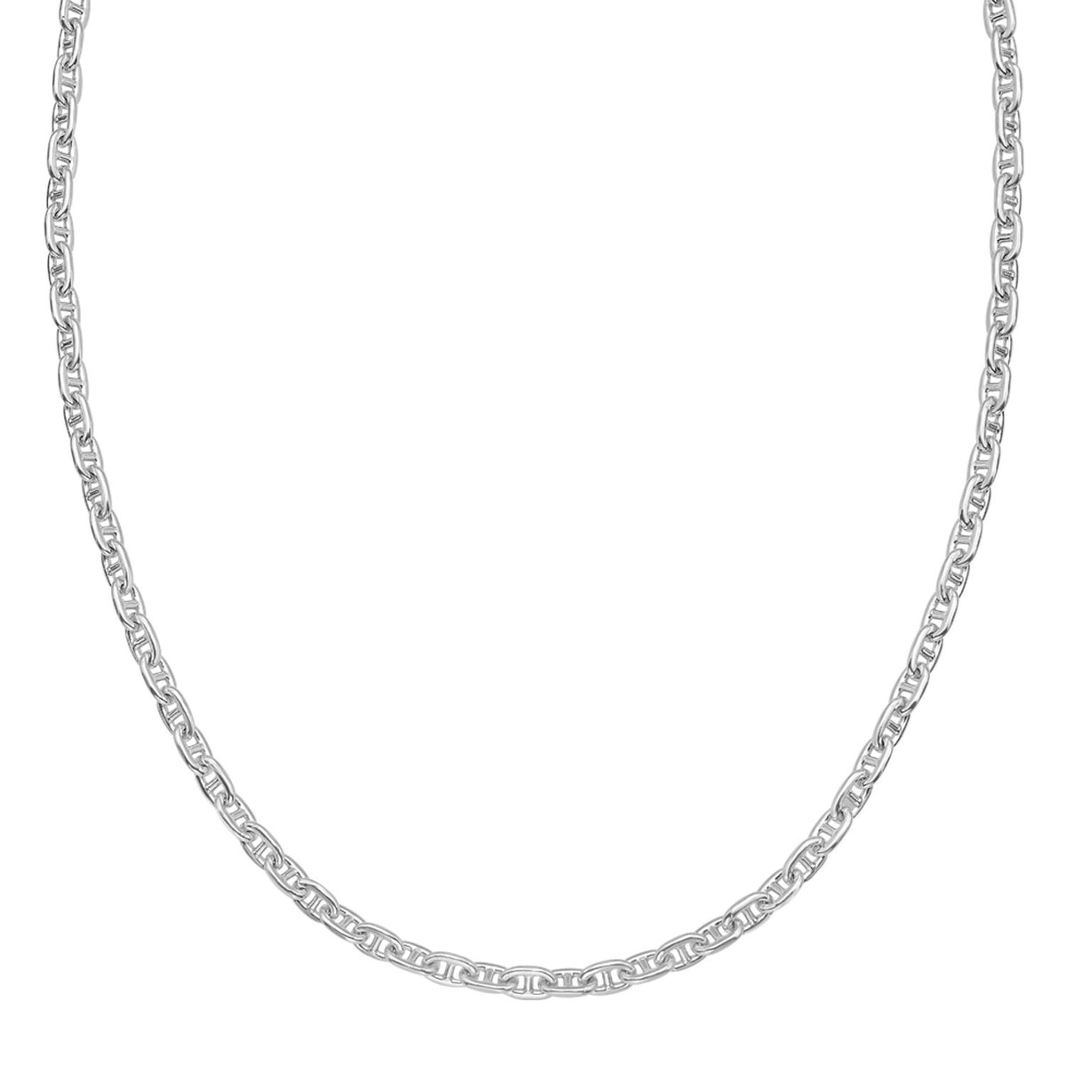 Sterling Silver Anchor Chain Necklace (4.30 mm)