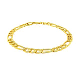 10k Yellow Gold Lite Figaro Bracelet (6.60 mm)