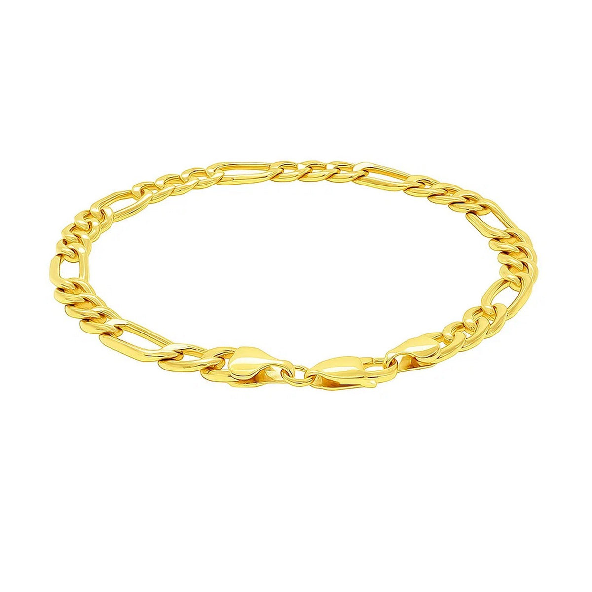 10k Yellow Gold Lite Figaro Bracelet (6.60 mm)