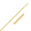 3.60mm 14K Yellow Gold Gourmette Chain